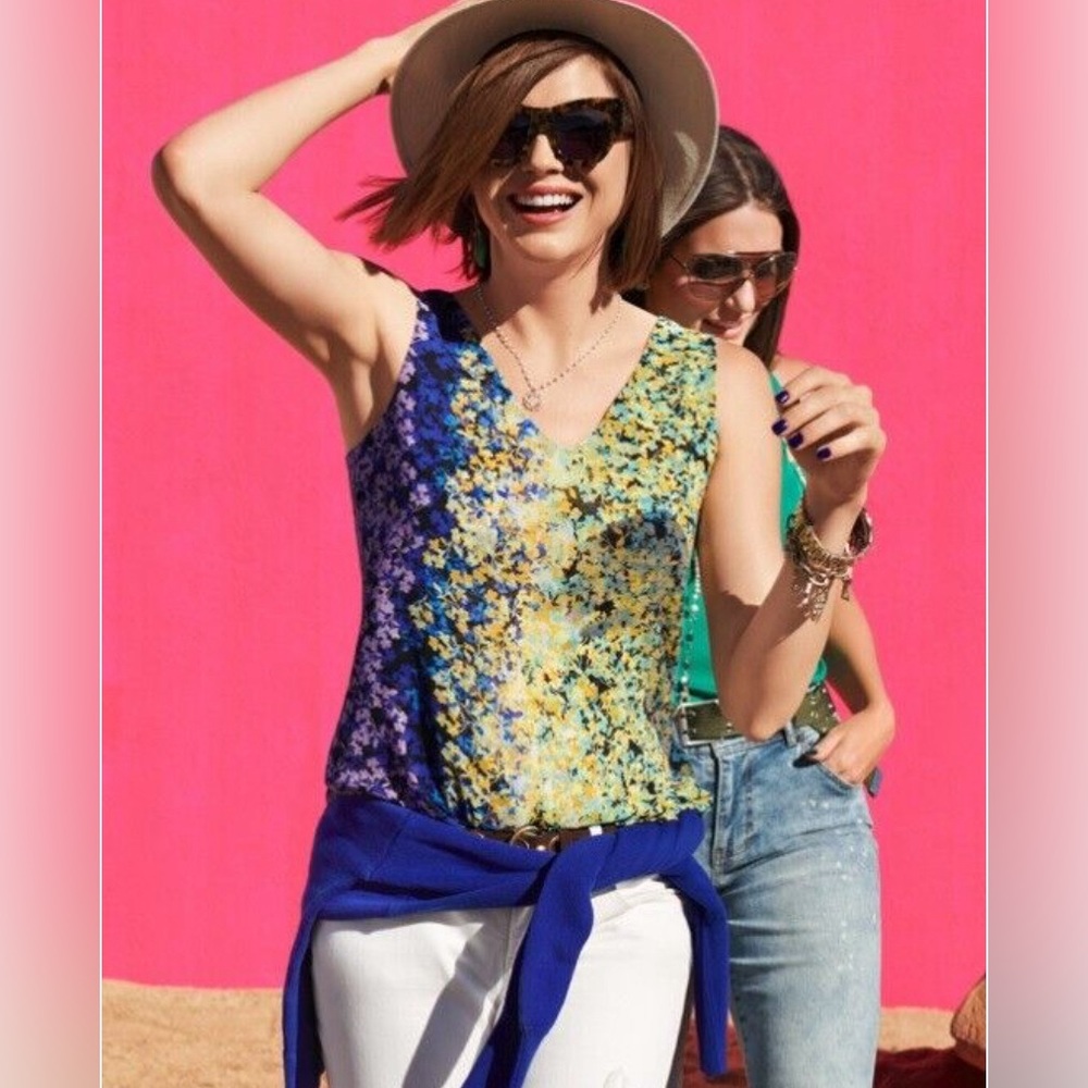 CABI MERRY GO ROUND FLORAL TANK